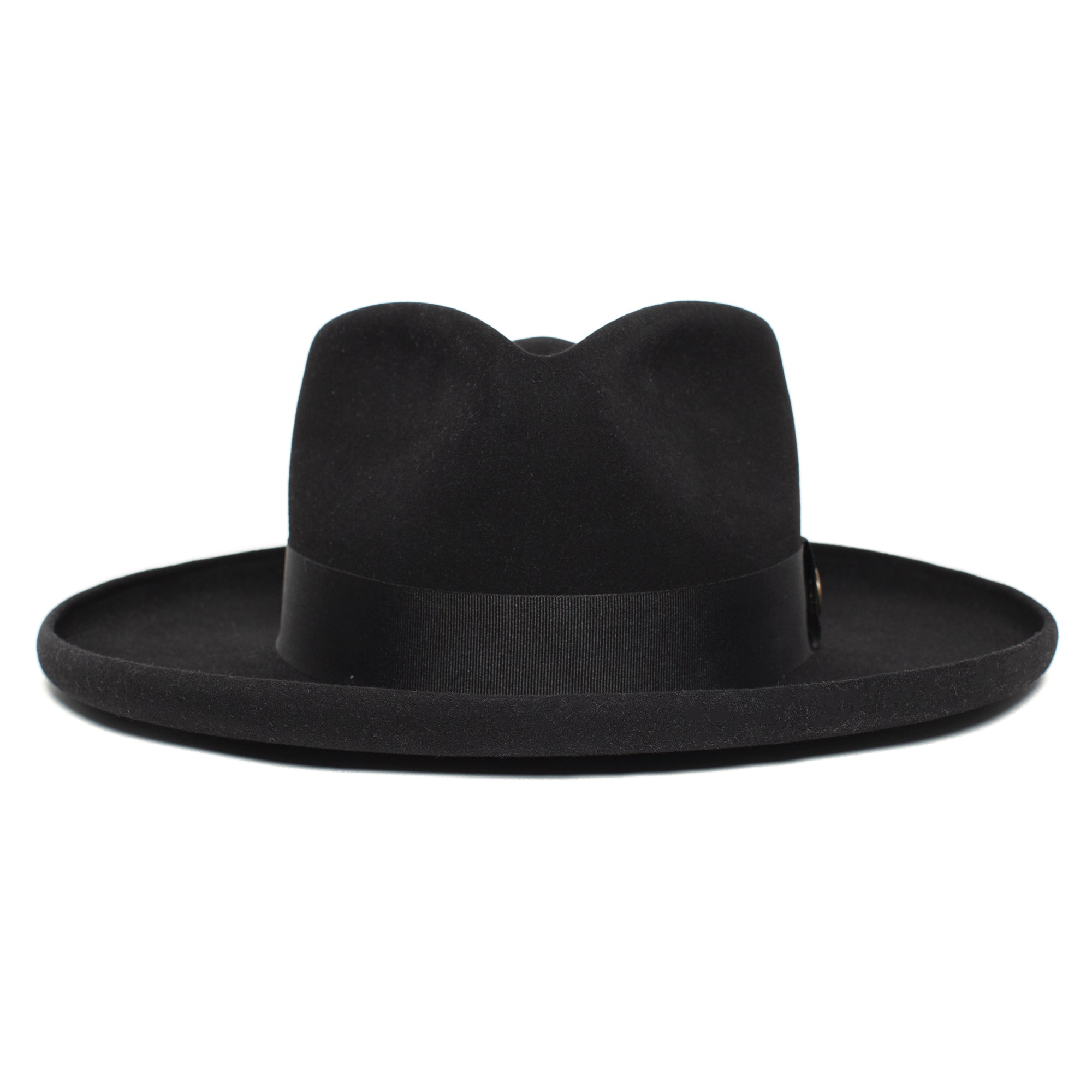 Felt Fedora Hat with Leather Band